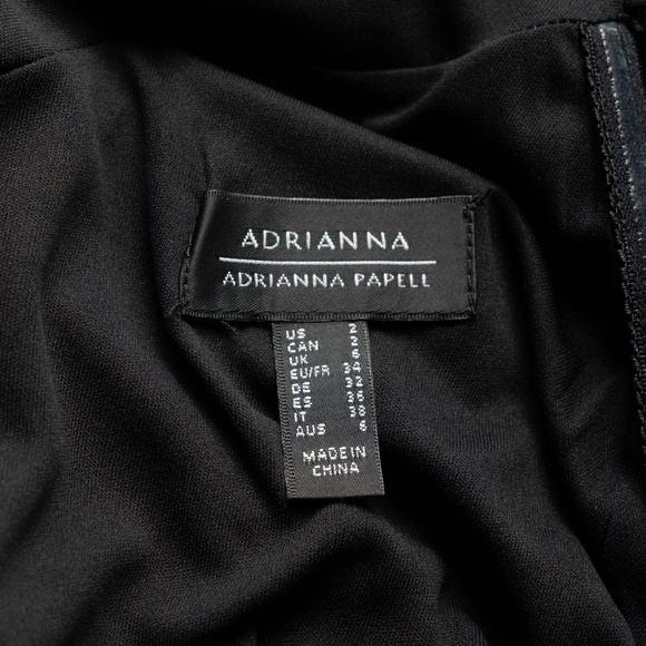 Adrianna Papell Knit Crepe One Shoulder Sequin Gown - Picture 5 of 12